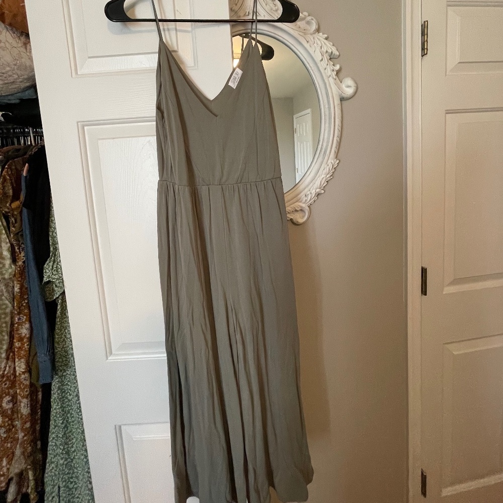 Green jumpsuit
